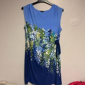 Apt 9 dress floral women’s size XL navy blue